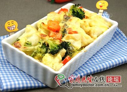 美食达人 薯泥芝士焗菜花的做法